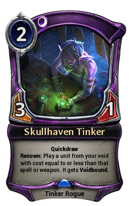 Skullhaven Tinker card