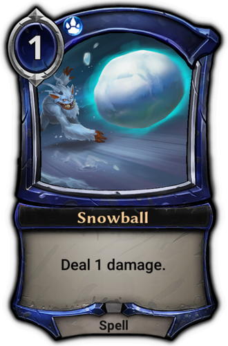 Snowball card