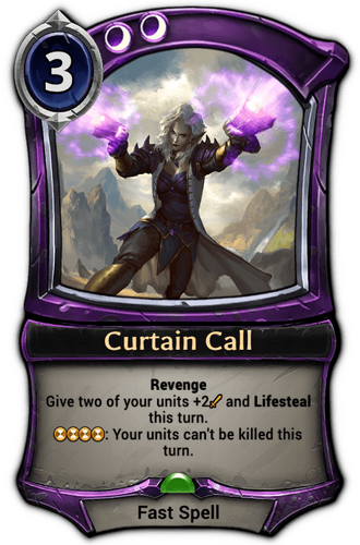 Curtain Call card