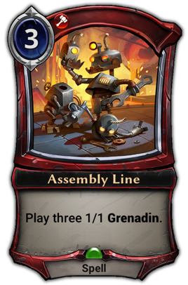 Assembly Line card