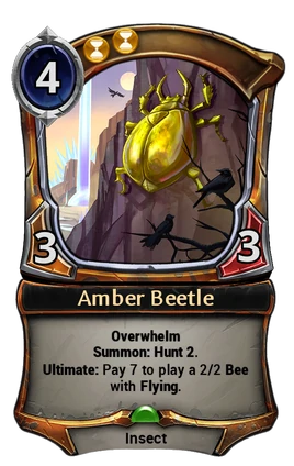 Amber Beetle card