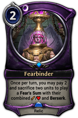 Fearbinder card