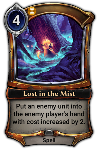 Lost in the Mist card