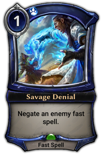 Savage Denial card