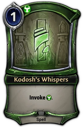 Kodosh's Whispers card