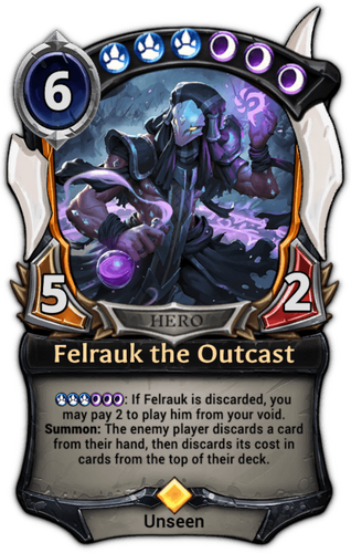 Felrauk the Outcast card
