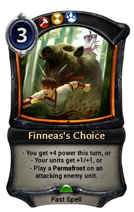 Finneas&#39;s Choice card