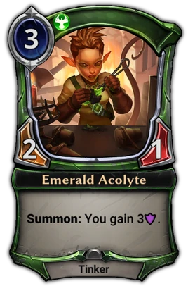 Emerald Acolyte card