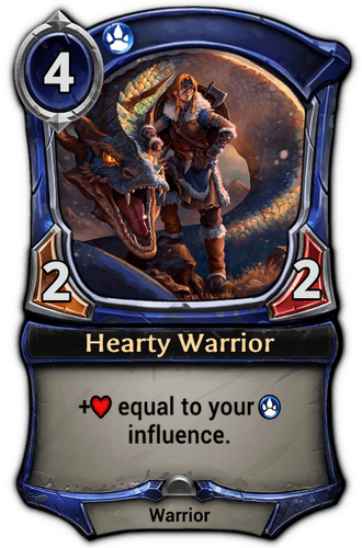 Hearty Warrior card