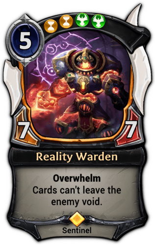 Reality Warden card