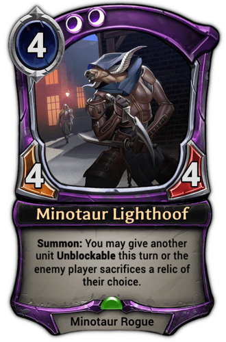 Minotaur Lighthoof card