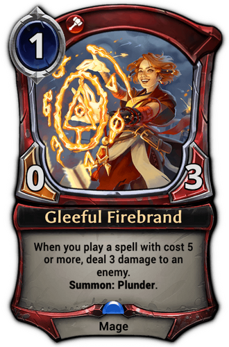 Gleeful Firebrand card