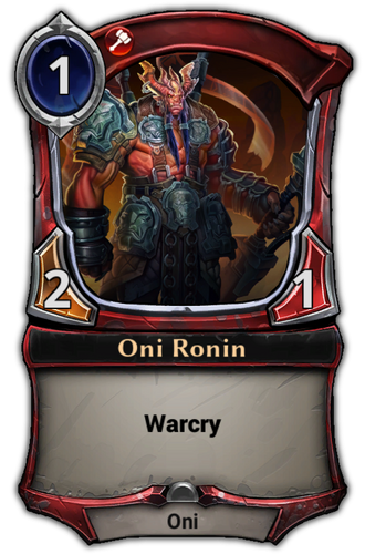 Oni Ronin card