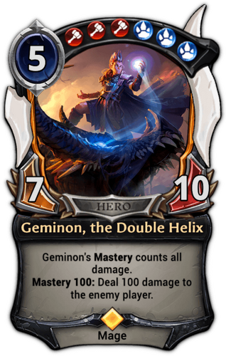 Geminon, the Double Helix card