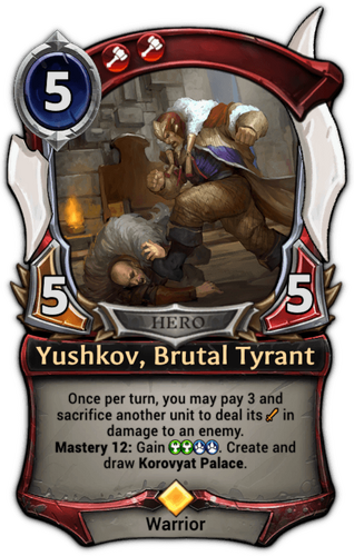 Yushkov, Brutal Tyrant card