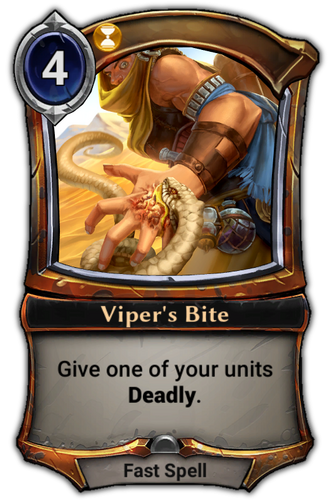 Viper&#39;s Bite card