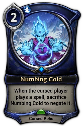 Numbing Cold card