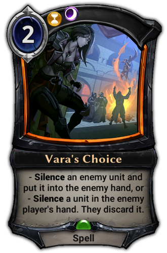 Vara&#39;s Choice card