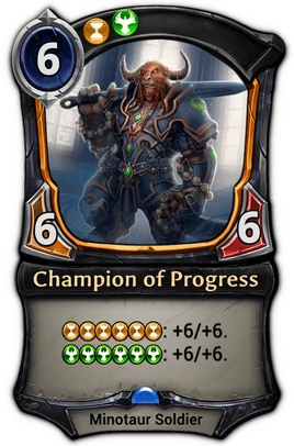Champion of Progress card