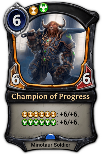 Champion of Progress card