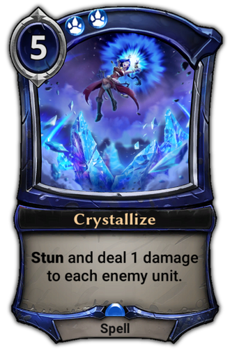 Crystallize card