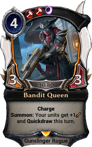 Alternate-art Bandit Queen card