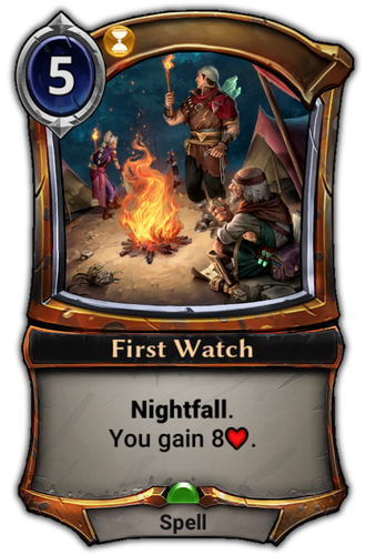 First Watch card