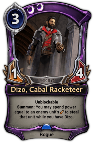 Dizo, Cabal Racketeer card