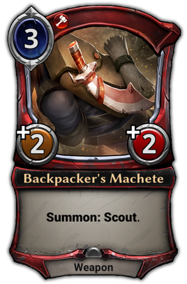 Backpacker&#39;s Machete card
