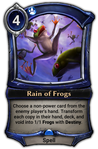 Rain of Frogs card