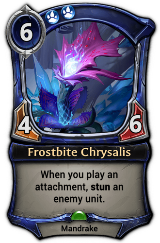 Frostbite Chrysalis card