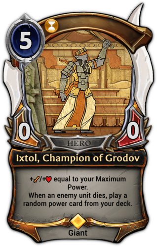 Ixtol, Champion of Grodov card