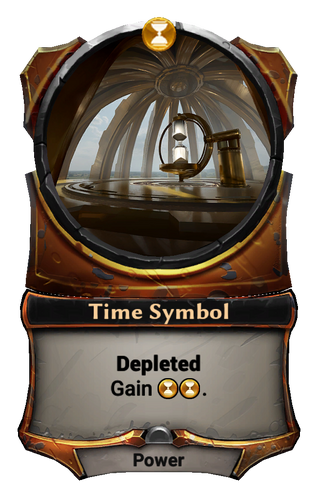 Alternate-art Time Symbol card