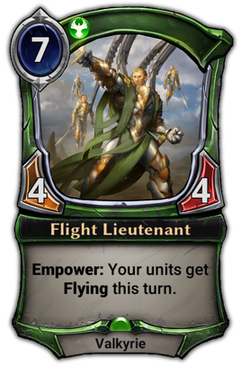 Flight Lieutenant card