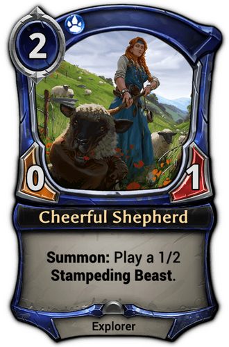 Cheerful Shepherd card