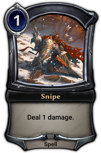 Snipe card