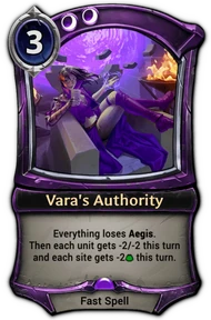 Vara's Authority