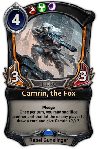 Camrin, the Fox card