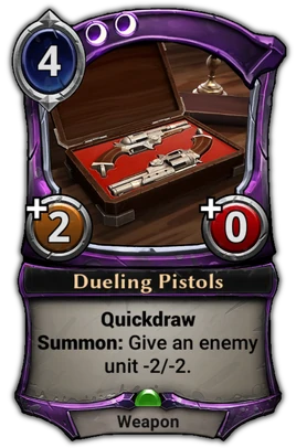Dueling Pistols card