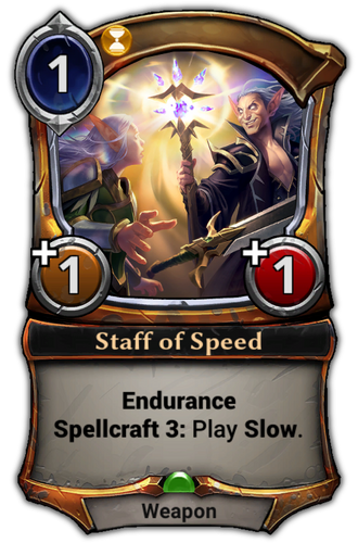 Staff of Speed card