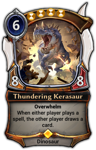 Thundering Kerasaur card
