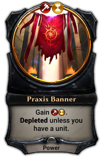 Praxis Banner card