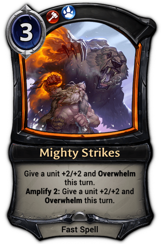 Mighty Strikes card