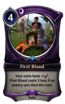First Blood card