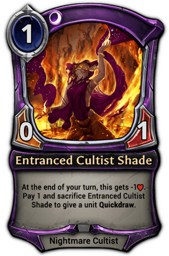 Entranced Cultist Shade card
