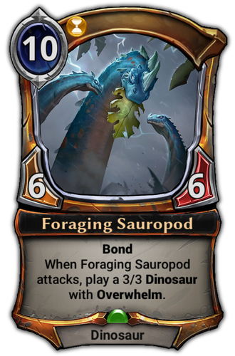 Foraging Sauropod card