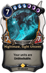 Nightmaw, Sight Unseen