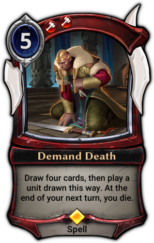 Demand Death card