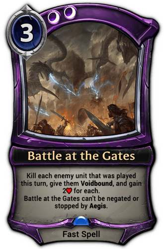 Battle at the Gates card