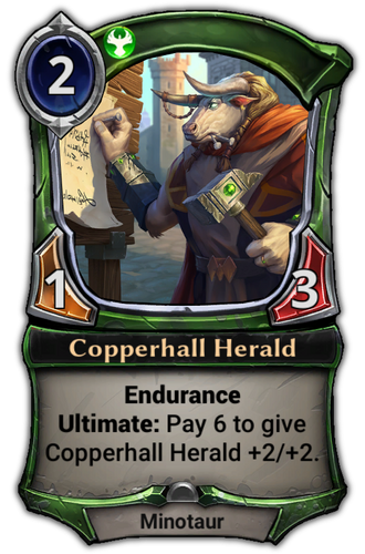 Copperhall Herald card